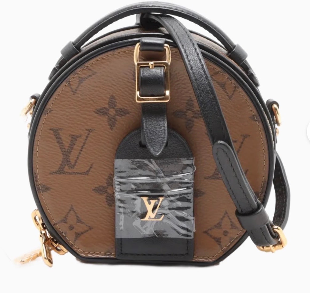 Louis Vuitton monogram reverse Mini Boite Chapeau Brown