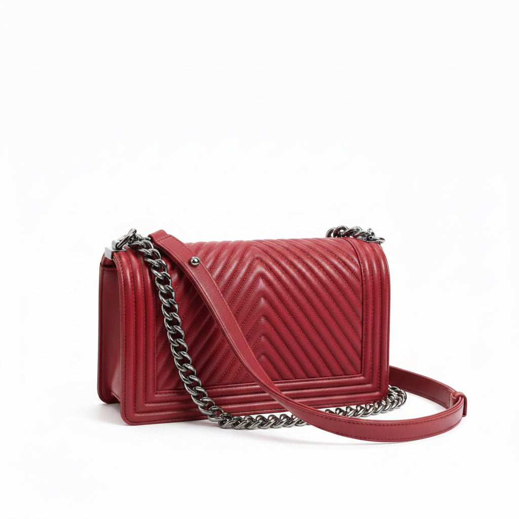 Chanel Boy Bag - Red