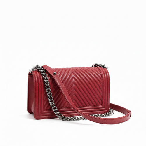 Chanel Boy Bag - Red
